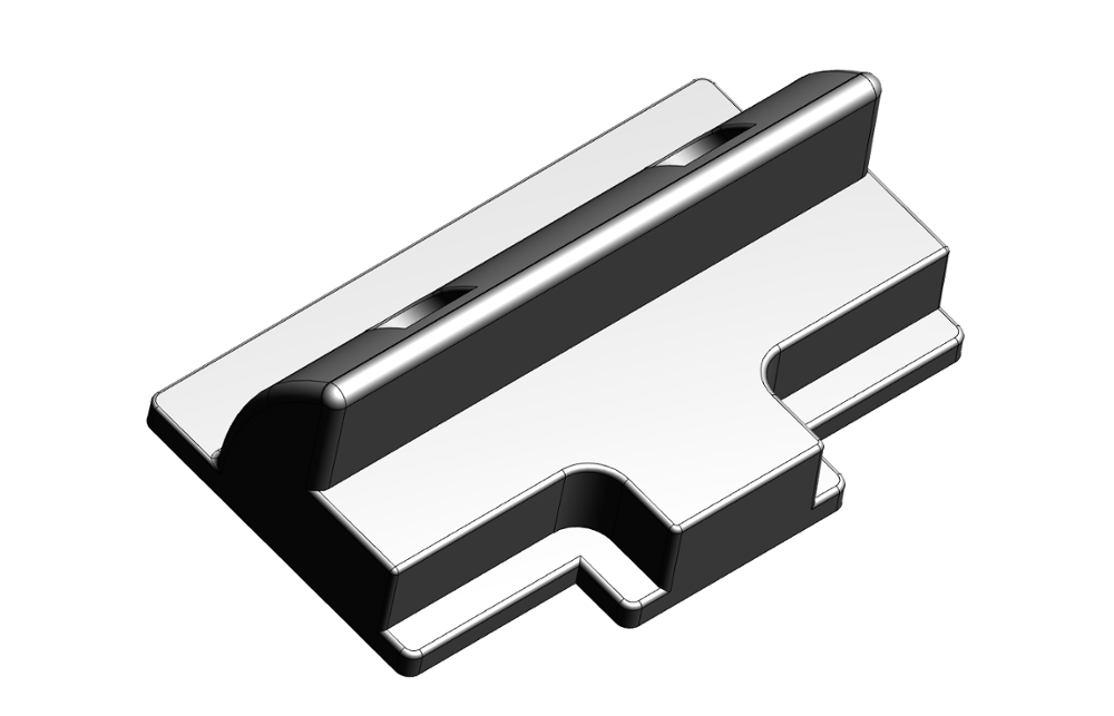 ABS Résistant Aux UV 180mm Blanc Côté Panneau Solaire Supports De Montage Spoiler Pour Toit Bateau Caravane