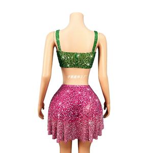 Abito da Sera Lungo Senza Maniche con Collo all'Americana, Schiena Scoperta, Applicazioni in Rete, Lussuoso Vestito da Ballo per Eventi e Feste - Product Image 3