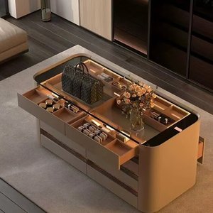 Armoire d'île minimaliste personnalisable coiffeuse pour chambre à coucher vêtements et salle de chapeau armoire à bijoux - Product Image 3