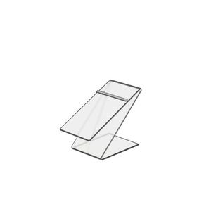 6 "scarpa Riser Z Forma Inclinato Acrilico Contro Parte Superiore Del Basamento con Heal di Arresto - Product Image 4
