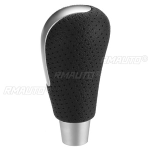 Palanca de Cambios para Auto, para Mazda 6 GG GH, para Mazda 8 CX-7 MX5 RX8 Mazda 3 BK BL, Cuero PU, Negro Mate Cromado - Product Image 3