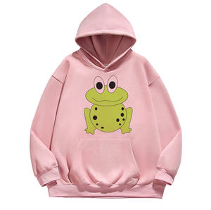 Sudadera con Capucha Extra Grande Rosa de Diseño Personalizado, Unisex, Mezcla de Algodón y Poliéster, Mangas Largas, Bolsillo, Sudadera Gruesa para Mujer - Product Image 2