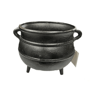 Venta al por mayor barato duradero hierro fundido negro Metal Oggun hierro caldero <span class=keywords><strong>olla</strong></span> Ogun <span class=keywords><strong>olla</strong></span> para santería herramientas religiosas Oggun Caldero 6,5'' - Product Image 1