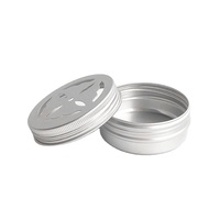Pot de bougie cosmétique rond vide en aluminium personnalisé pot de crème d'ombre à paupières avec couvercle à trou creux et fonction de désodorisant