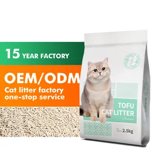 Salida de fábrica Meowstard Absorción instantánea de agua Tofu Arena para gatos Tofi Arena para gatos