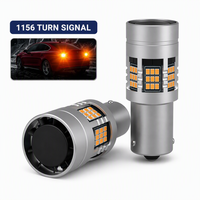 Ampoule LED 1156 BA15S P21W Jaune Ambre Clignotant 54 LED SMD 2016 Sans Erreur Canbus 10V 14V Plug and Play pour Voiture
