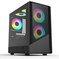 AntarcChill OEM Gaming Computer Case Micro ATX PC Case White Case & Towers Server Chassis Cabinet Pc With Tempered Glass
