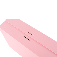 Boîtes cadeaux pliables en papier de luxe avec logo personnalisé d'usine, couverture rigide, aimant, pliage, bijoux, rose, avec couvercle magnétique