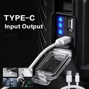 ไฟฉายพลังงานแสงอาทิตย์แบบชาร์จไฟได้ ไฟฉายค้นหาแบบพกพา ไฟ LED กำลังสูง สำหรับตั้งแคมป์ - Product Image 3