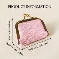 Boîte à bijoux en cuir PU personnalisée en gros, petite boîte de rangement pour bijoux avec cadre métallique, accessoire cadeau