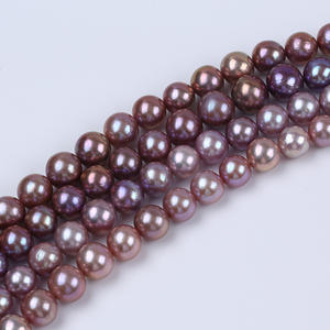 Cadena de Perlas Redondas Naturales de Agua Dulce Edison de 11-13 mm al por Mayor para Hacer Collares y Pulseras - Product Image 3