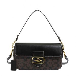 Bolso bandolera con correa ajustable y remaches geométricos de moda vintage para mujer. Material de PU de Alta Calidad, Portátil y Duradero - Product Image 1