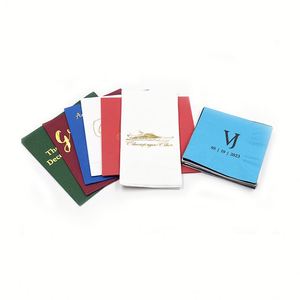Serviettes de cocktail en papier imprimées personnalisées jetables pour les événements, les mariages et les fêtes - Product Image 1