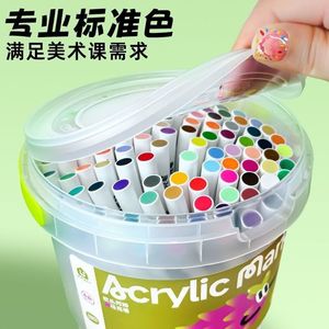 ปากกาอะคริลิค Xi Peptide หัวนุ่ม 10 มม. สีทึบ ล้างออกได้ สำหรับวาดภาพ สอบ หรือเป็นของขวัญ - Product Image 3
