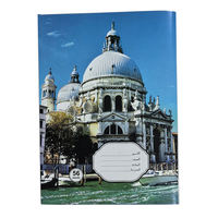 Cahier d'exercices imprimé format A5, design simple, couverture en PVC, cahier promotionnel pour les écoles avec reliure à chevalet, papier ligné