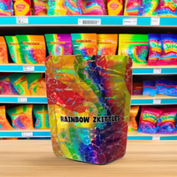 Sacs transparents personnalisables Pochette alimentaire en plastique zip-lock refermable Concevez votre propre logo Emballage de sacs de bonbons BOPP pour le lait et la gelée