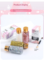 Paillettes liquides sans colle ultra-brillantes effet métallique pour maquillage de scène et étudiant, marque privée, best-seller