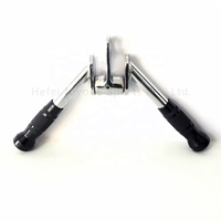 Fixation de câble Poignée en caoutchouc Poignée tournante Pressdown Extension complète des triceps Barre en V