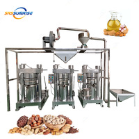 Machine d'extraction d'huile de noix à froid industrielle automatique en acier inoxydable, hydraulique, pour arachides, sésame, amandes et autres graines.