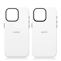 Novelcases Blanks Coques de téléphone personnalisées 3D 2 en 1 avec film de sublimation PC/TPU, étanches, antichoc, avec charge magnétique sans fil, pour iPhone 15 14 13