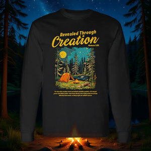 Revelado a través de la creación Camiseta de manga larga Roman 1:20 Diseño Camping Design - Product Image 3