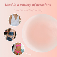 Couvre-mamelons en silicone réutilisables ton de peau Pasties adhésifs invisibles pour femmes Coussinets de mamelon sous la robe Accessoires de lingerie