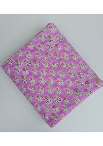 Tela de Algodón 100% Orgánica con Estampado Floral a Mano de Jaipur, India, Técnica de Tejido Peinado, Estilo Moderno, Lavable, para Uso Textil en el Hogar - Product Image 4