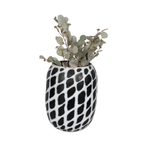 Vaso in Vetro Decorato, Arredamento Moderno per la Casa, Vaso Lucido per Fiori da Soggiorno - Product Image 2