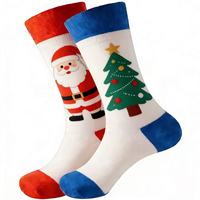 Chaussettes de Noël très vendues, anti-transpiration, anti-frottement, à aiguille unique, toutes saisons, taille unique, en coton