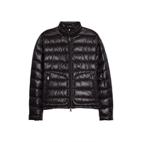Mode personnalisé emblème col montant doudoune hommes décontracté extérieur doudoune hiver chaud hommes veste bouffante