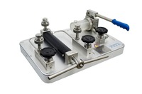 Manómetros de Prueba de Presión Hidráulica de Acero Inoxidable HS710, 700 bar, Alta Precisión, Calibrador de Presión y Flujo Industrial Portátil