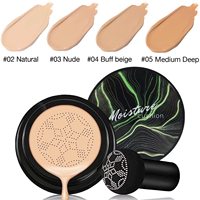 Fond de teint liquide sans logo pour femme, coussin d'air, maquillage, crème mate douce imperméable, anti-cernes, étui compact imperméable