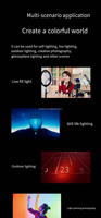 Lampe d'appoint LED RVB portable Inveer DV L7RGB pour appareil photo, éclairage vidéo couleur pour téléphone et caméra DV OEM