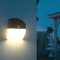 Lampe murale solaire avec capteur PIR, étanche, pour l'extérieur, lumière nocturne, garantie de 3 ans, éclairage extérieur domestique pour cour et jardin