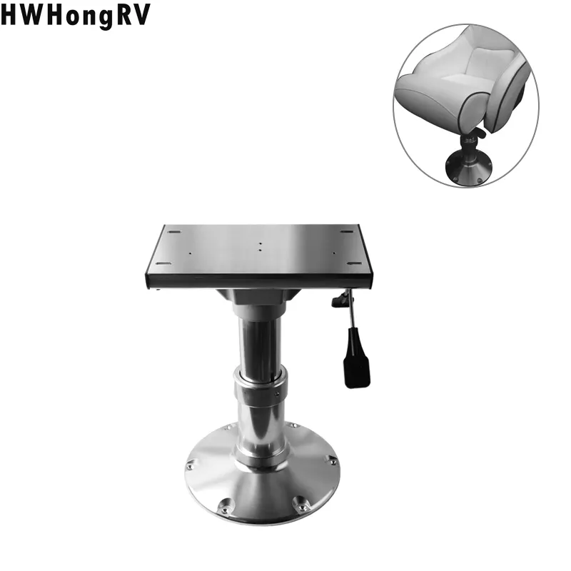 Marine Boat Seat Height air power Adjustable Aluminium Seat Pedestal With Swivel/Slide