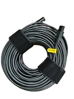 Câble souple Cat6 UTP EtherCON Kingwire C6U26BC-BK résistant au froid -40°C, 50M, gaine PVC/TPE/TPU, connecteur FU/50U, sans scintillement
