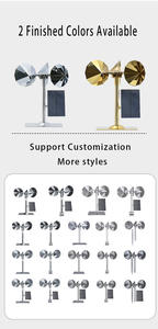 N8-1 태양광 음성 조류 퇴치 장치 360도 광범위 반사 회전 프리즘 컵 바람 동력 회전 거울 - Product Image 6