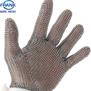 304 316 Kettenhemd Schnittschutz-Metallketten-Netzgewebe Küchen-Fleischschneidehandschuhe aus Rostfreiem Stahl - Product Image 4