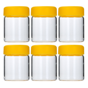 JM Kitchen 6 Pieces Borosilicate Airtight Lid Food Storage Glass Spice Bird's-nest Jars Glass Storage Containers