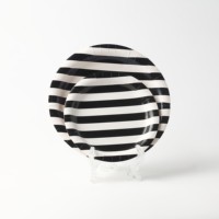 Assiettes en papier jetables imprimées avec un motif personnalisé, vaisselle ronde pour les fêtes, vente en gros en vrac, assiettes imprimées colorées pour les anniversaires