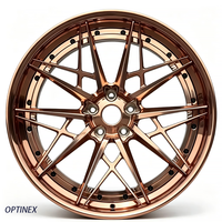 Jantes forgées sur mesure, finition bronze rose, 17, 18, 19, 20, 21 pouces, 5x120, 5x114.3, 5x112 pour Porsche Macan/Cayenne, Ferrari, Lamborghini