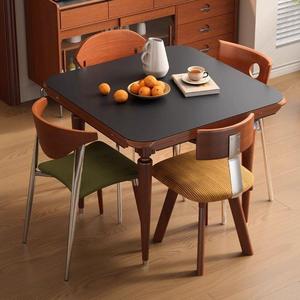 Vintage Style Solid Wood Convertible Dining <b>Table</b> And Chair Set 6 Piece Midcentury Modern <b>Pine</b> Dining Room Set - Product Image 3