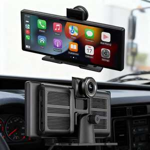 จอภาพติดรถยนต์แบบพกพาไร้สายขนาด 9.3 นิ้ว หน้าจอสัมผัส IPS พร้อมกล้องมองหลังแบบเลนส์เดียว รองรับ Apple CarPlay และ <span class=keywords><strong>Android</strong></span> Auto - Product Image 1