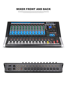 Debra เครื่องขยายเสียงขนาดเล็ก12ช่อง DX-12ซาวด์การ์ดคอนโซลผสมดีเจสำหรับร้องเพลงบนเวทีและ24Dsp คาราโอเกะ - Product Image 2