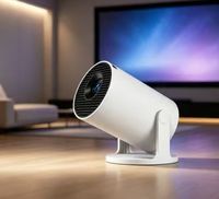 Proyector Inteligente HY300PRO+ Android 14 LCD 300 ANSI Lúmenes con Soporte Giratorio, Portátil, Personalizable OEM, para Cine en Casa, Gran Venta