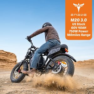 Bicicleta Eléctrica de Montaña US Stock Tire Fatbike de 20 Pulgadas con Batería de Litio de 60V40Ah, Suspensión Completa Ultra-T, Cuadro de Aluminio, Multiusos - Product Image 1