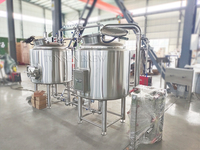 Équipement complet de brassage de bière artisanale 500L 1000L 2000L, système de microbrasserie clé en main avec brasserie et cuves de fermentation