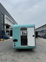 ORANGE RV Bleu Remorque mobile Chariot de nourriture Remorque alimentaire Remorque utilitaire Chariot à café Camion à crème glacée