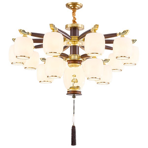 EYPHI Chinese Style Pendant <b>Light</b> Solid Wood 15-30 Sqm Home Use Bedroom Living Room <b>Ceiling</b> Lamp - Product Image 4