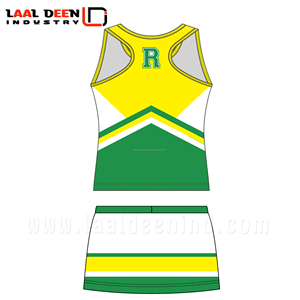 เสื้อเชียร์ลีดเดอร์สำหรับเด็ก,เสื้อเชียร์ลีดเดอร์ขายส่งผ้าโพลีเอสเตอร์สแปนเด็กซ์สีระเหิดออกแบบตามสั่ง - Product Image 5